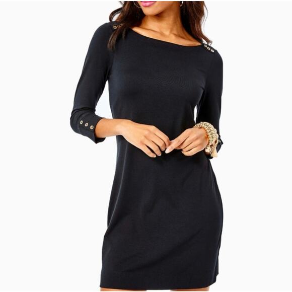 Lilly Pulitzer UPF 50+ Black Sophie Dress - Picture 11 of 11